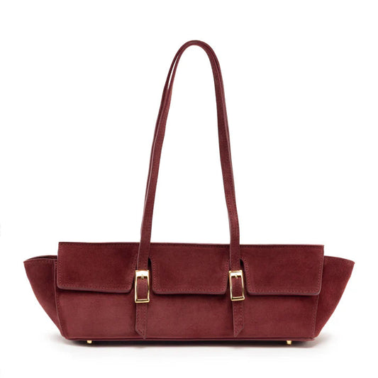 Bateau-Suede Burgundy