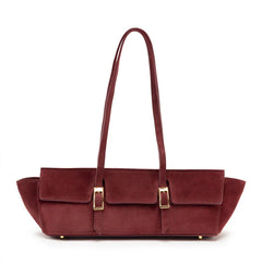 Bateau-Suede Burgundy