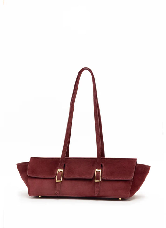 Bateau-Suede Burgundy