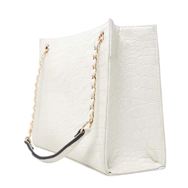 Croco Chain-White